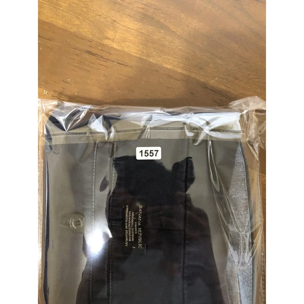 Banana Republic Pants Mens 34x32 (Tag 33x34) Black Aiden Chino Straight *Flaw